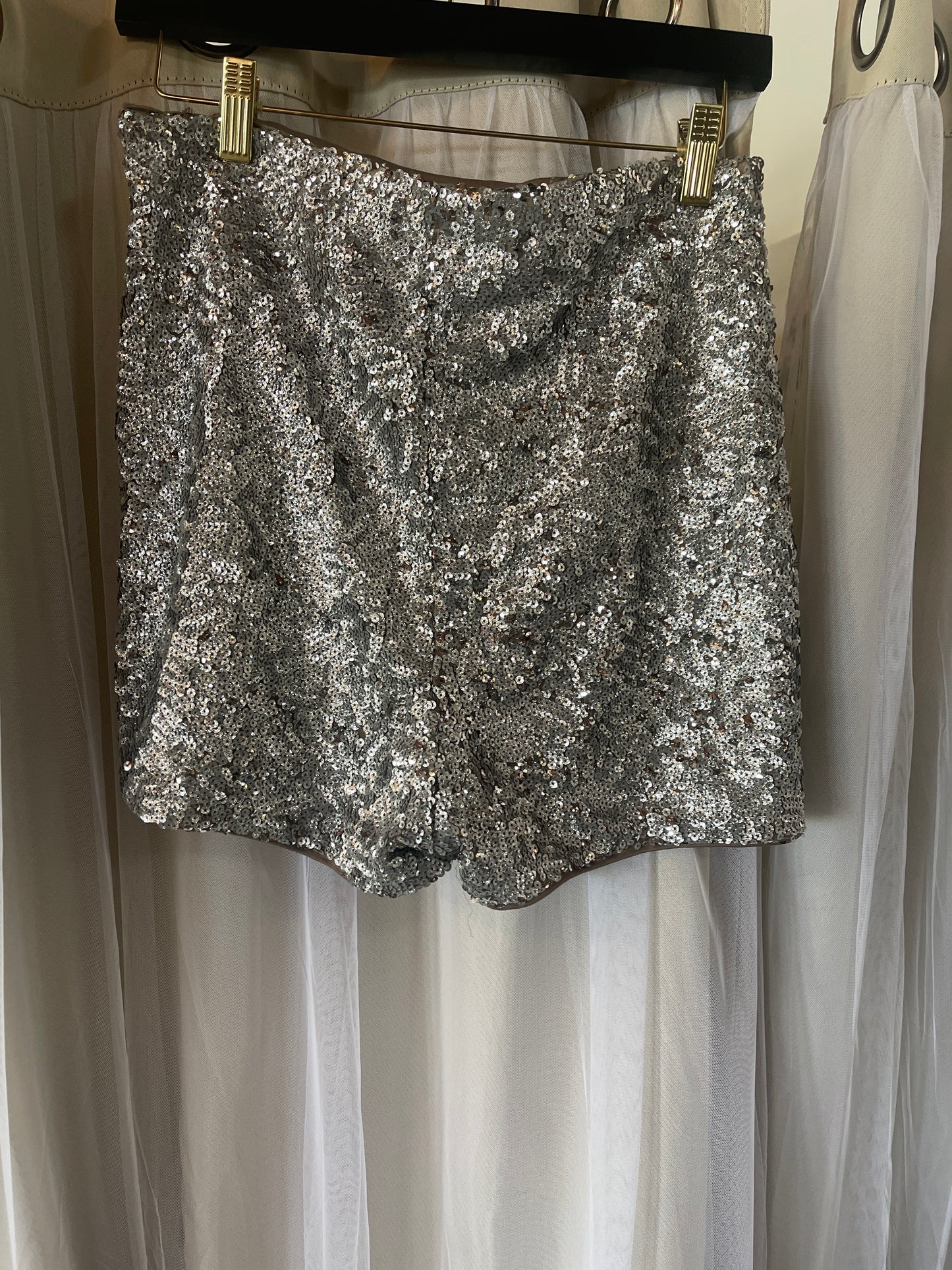 Express sequin shorts