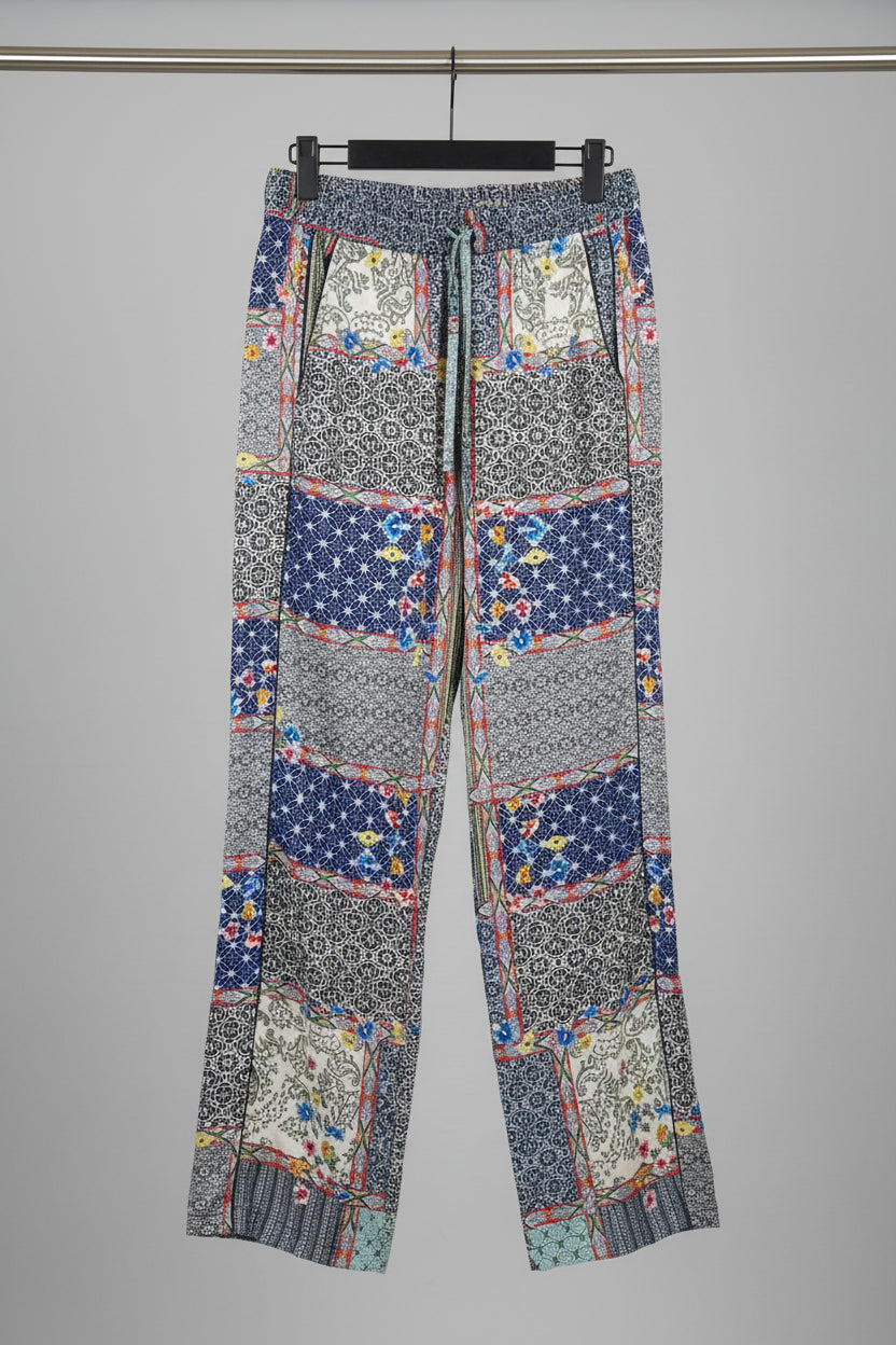 Johnny was silk pants