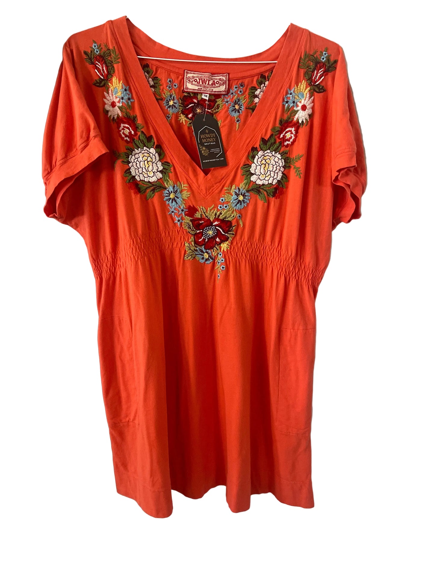 Johnny Was (JWLA line) embroidered dress