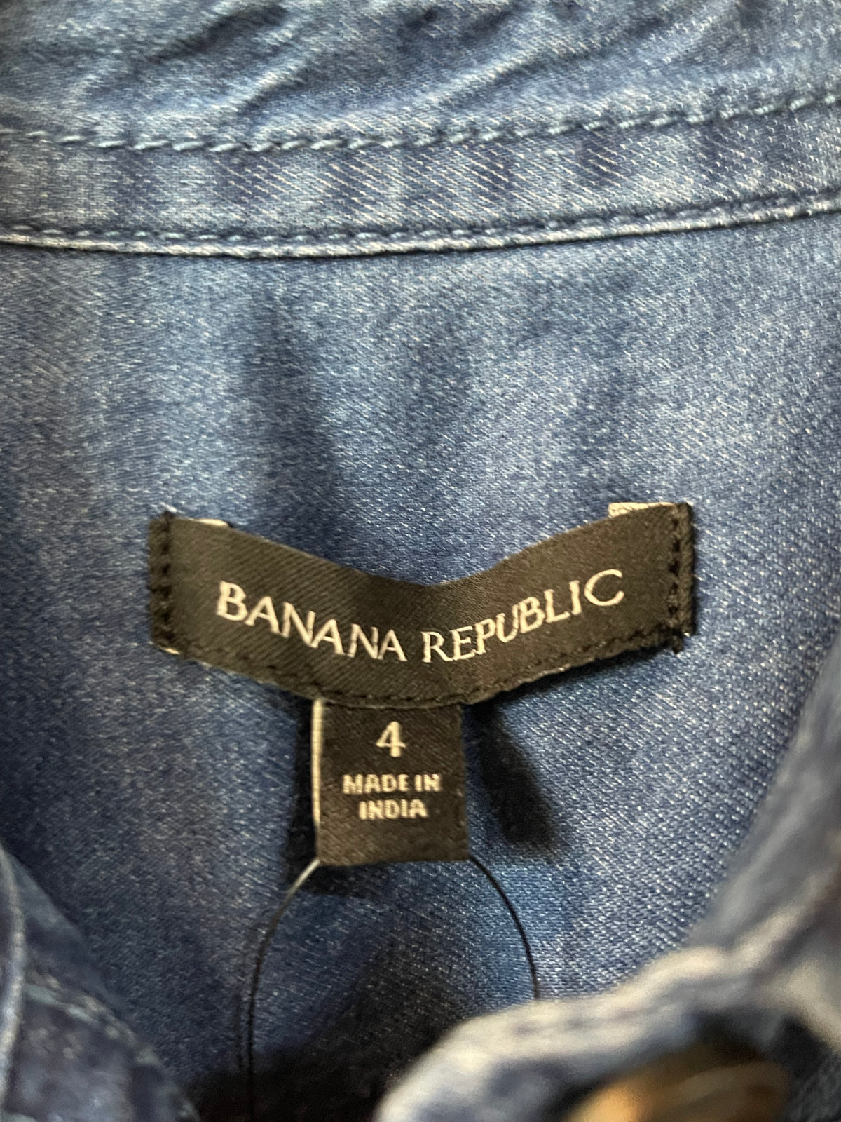 Banana Republic Sleeveless Panel Seamed Denim Maxi Dress
