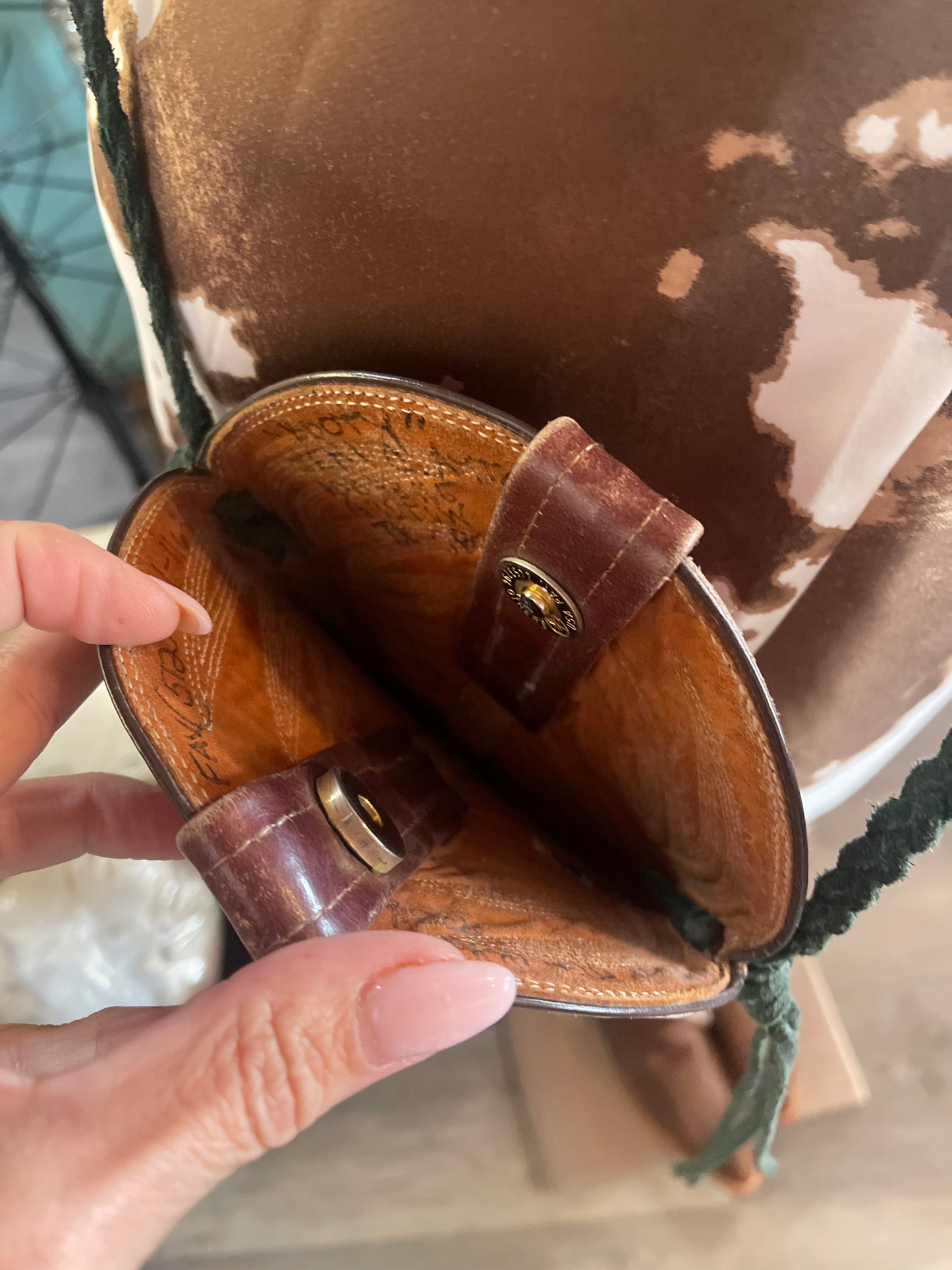 Cowboy boot purse Frye
