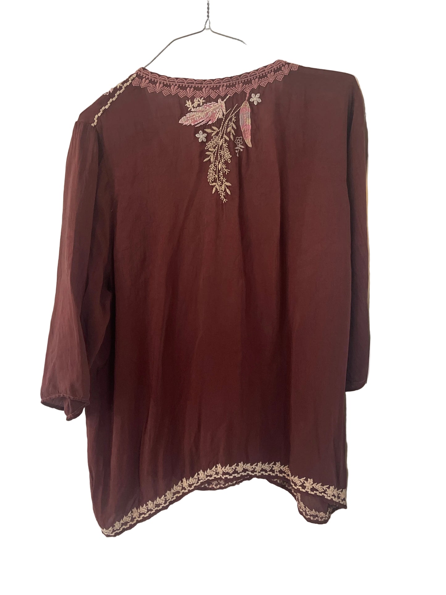 Johnny Was v-neck tunic is a Johnny Was bohemian-inspired piece