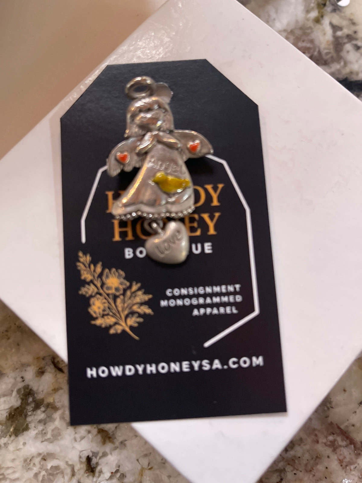Angel yellow pin