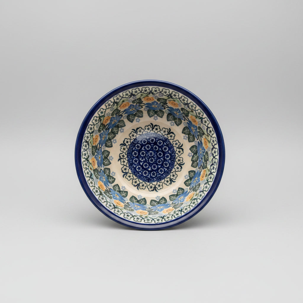 Blue Rose Polish Pottery UNIKAT 1705