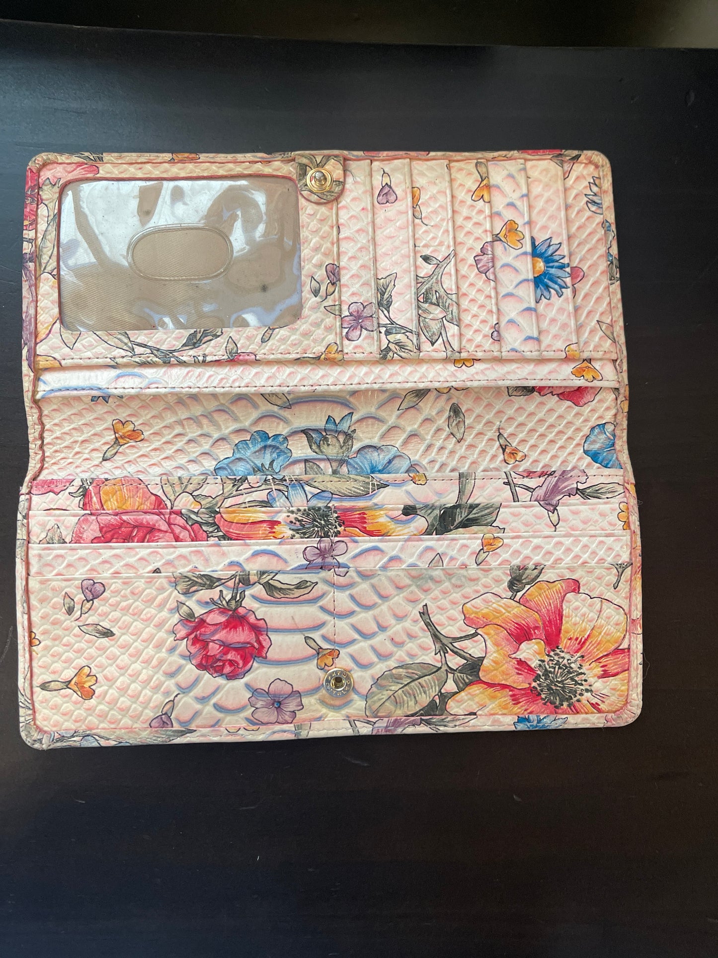 Vintage Brahmin floral tote and matching wallet