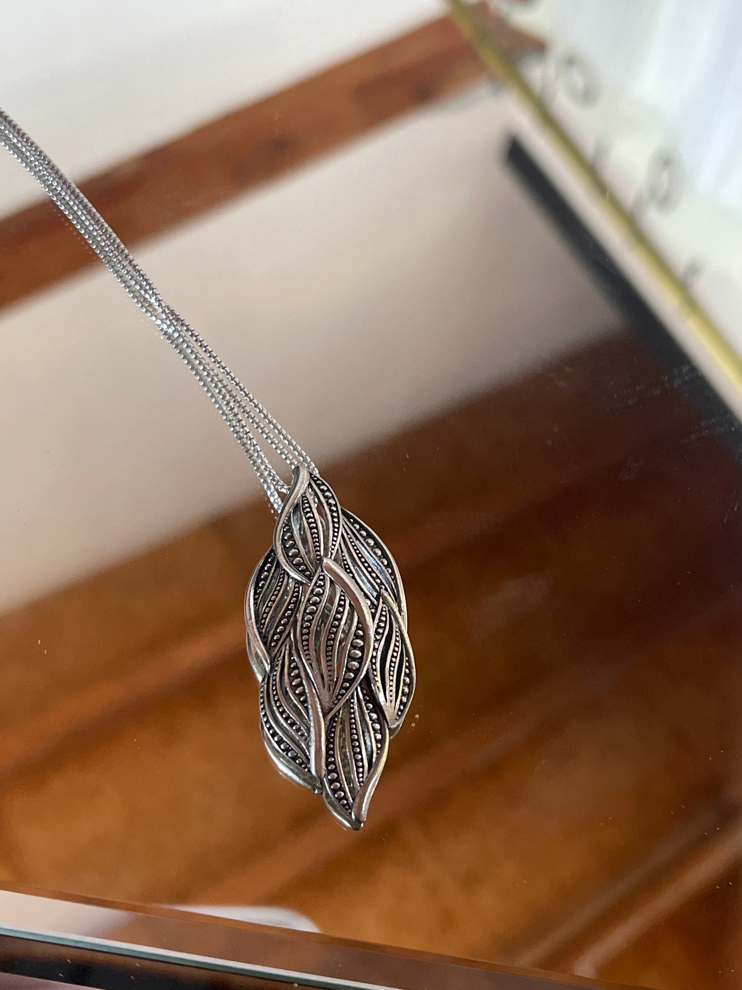 OrPaz Sterling Leaf Necklace