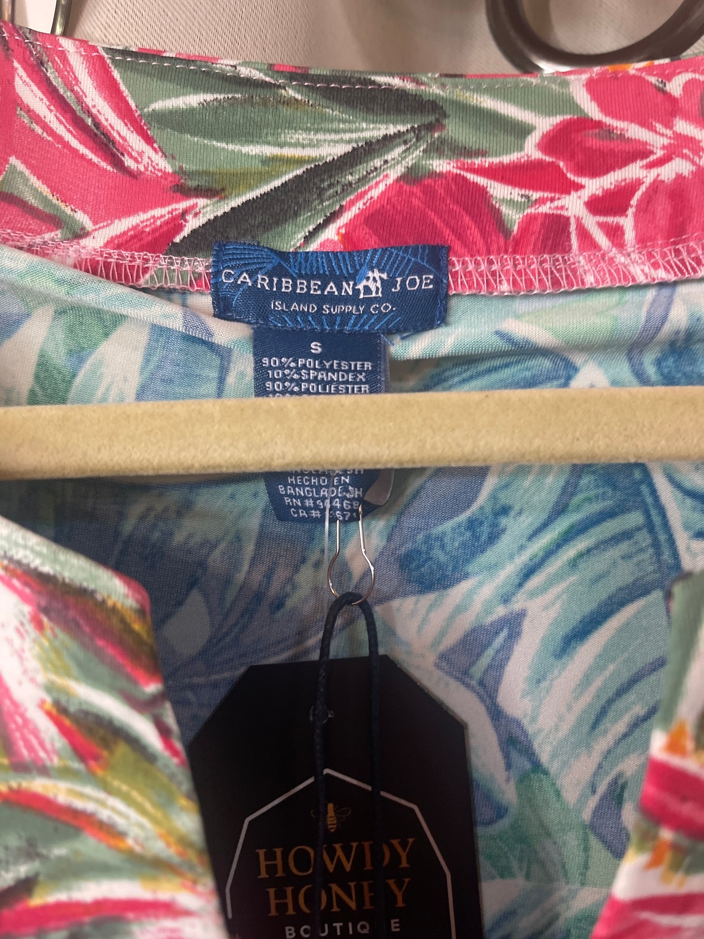 Caribbean Joe tropical swim dress