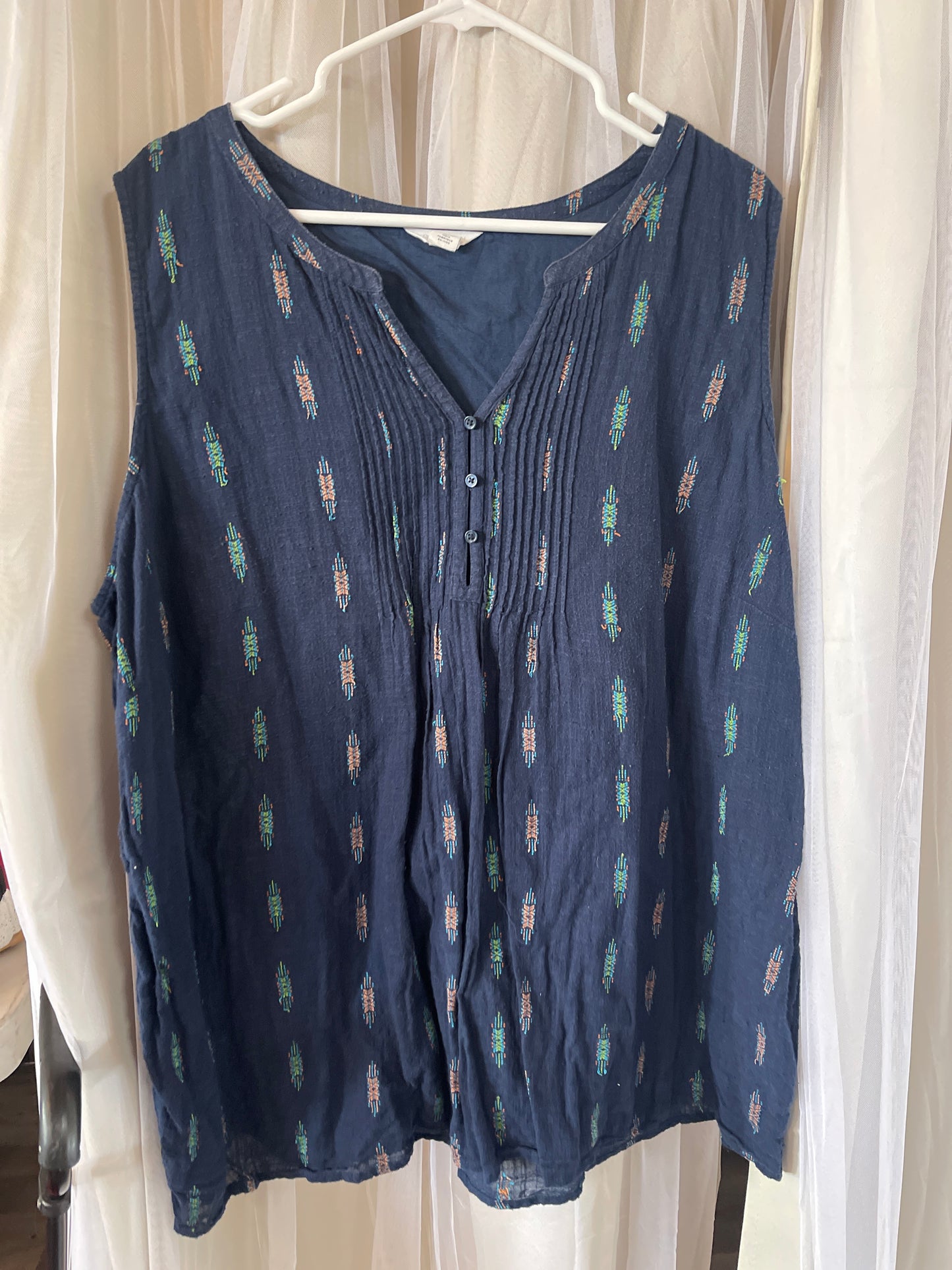 Caslon sleeveless printed Blouse