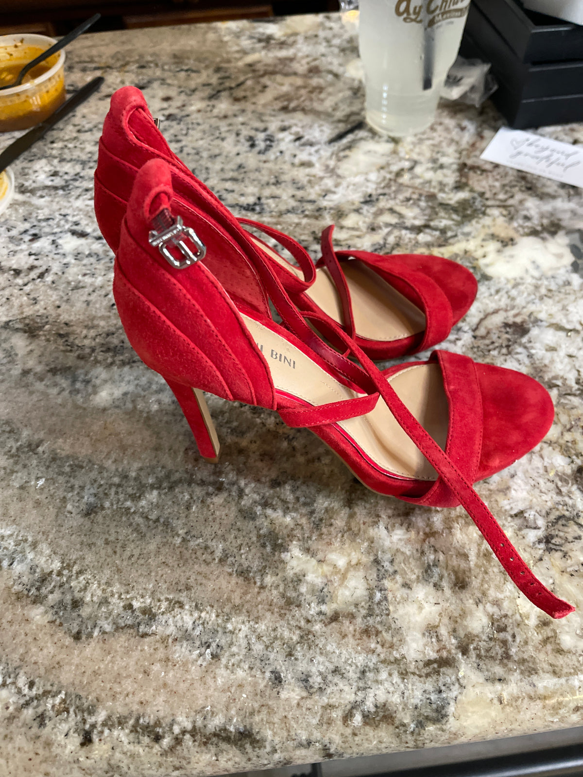 Gianni Bini red heels size 8