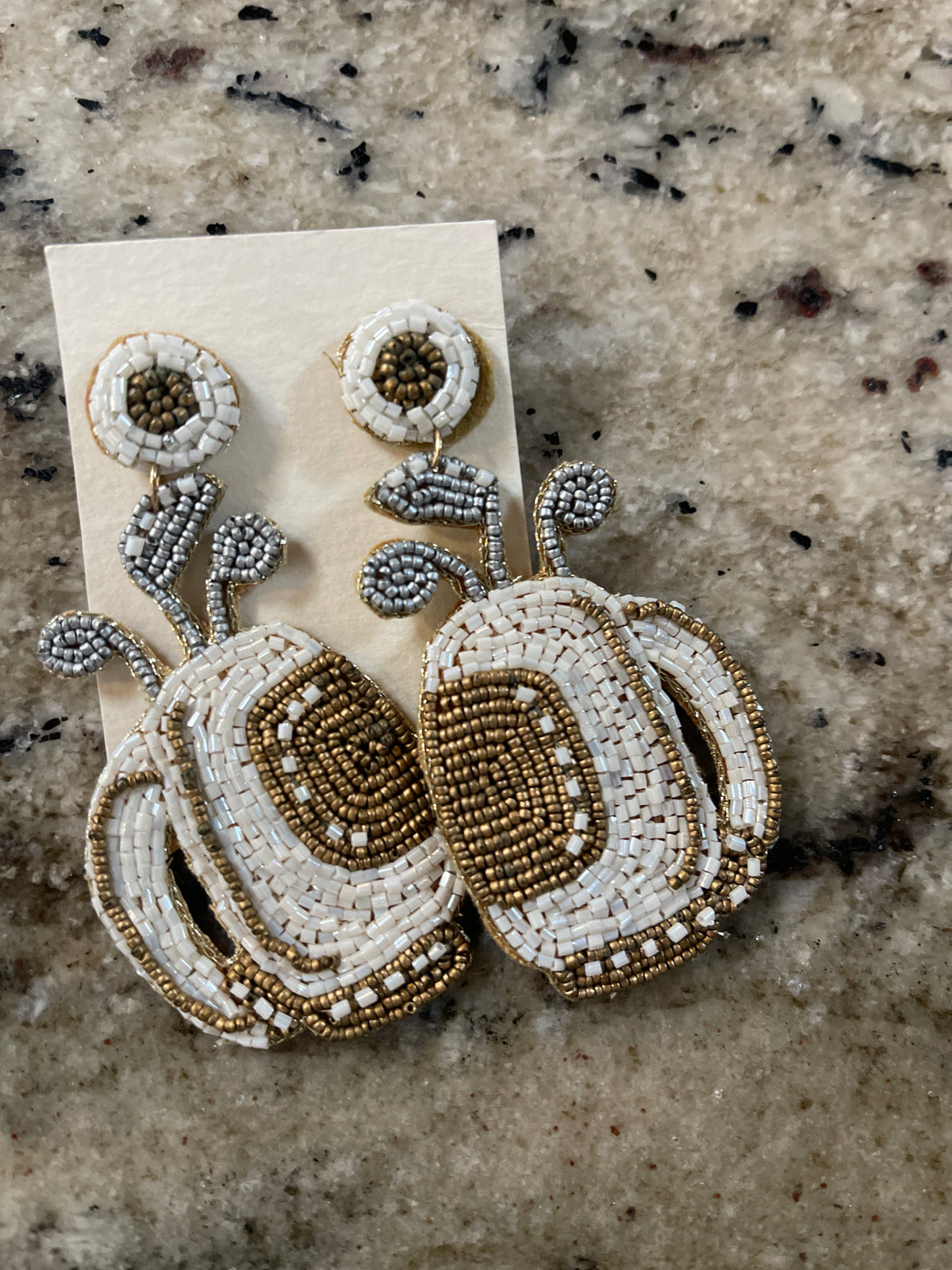 Beaded Golf Earrings
