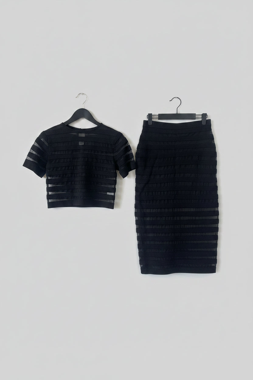 EBLuxe Mesh skirt and top
