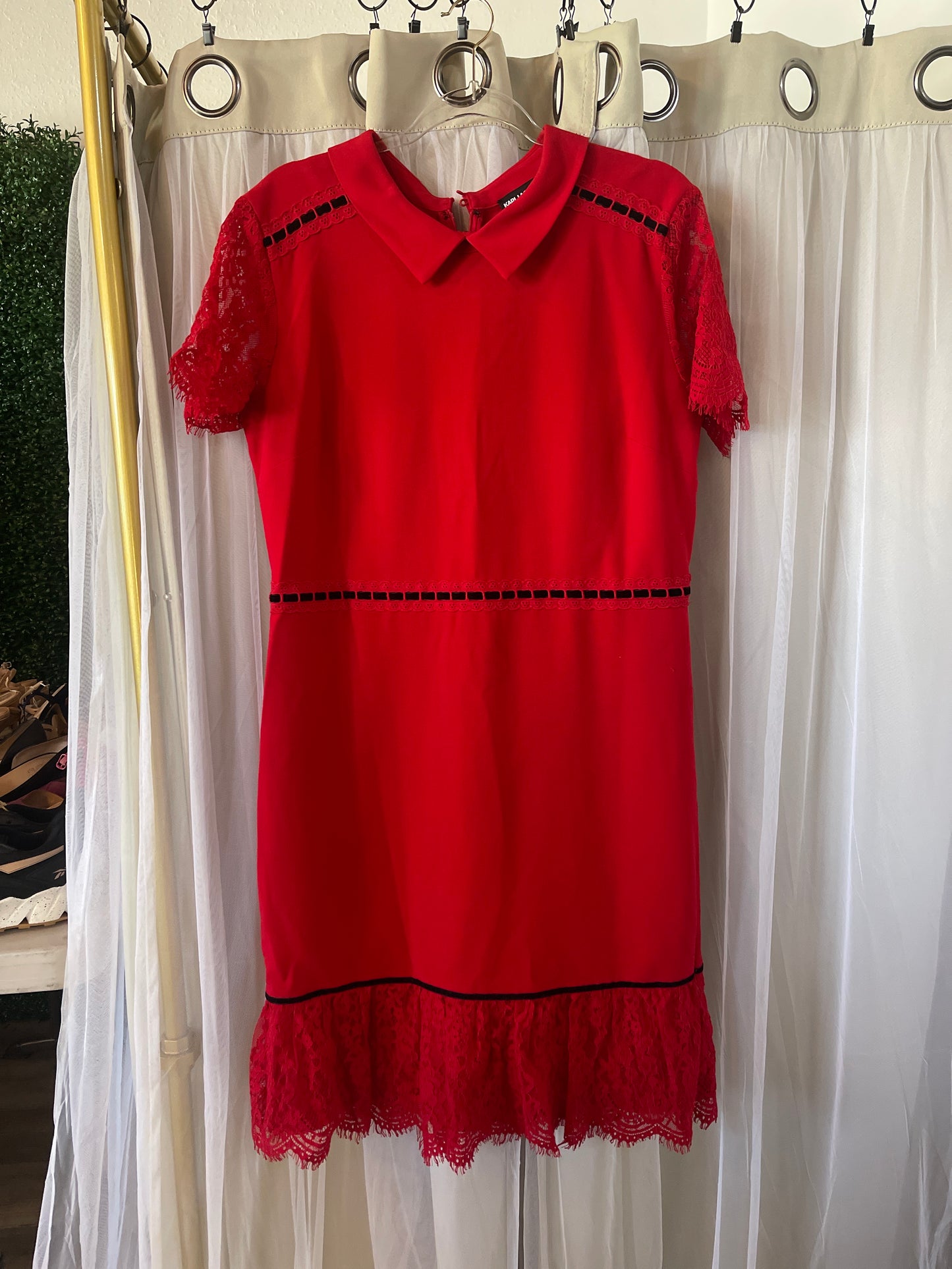Karl Lagerfeld Red Dress