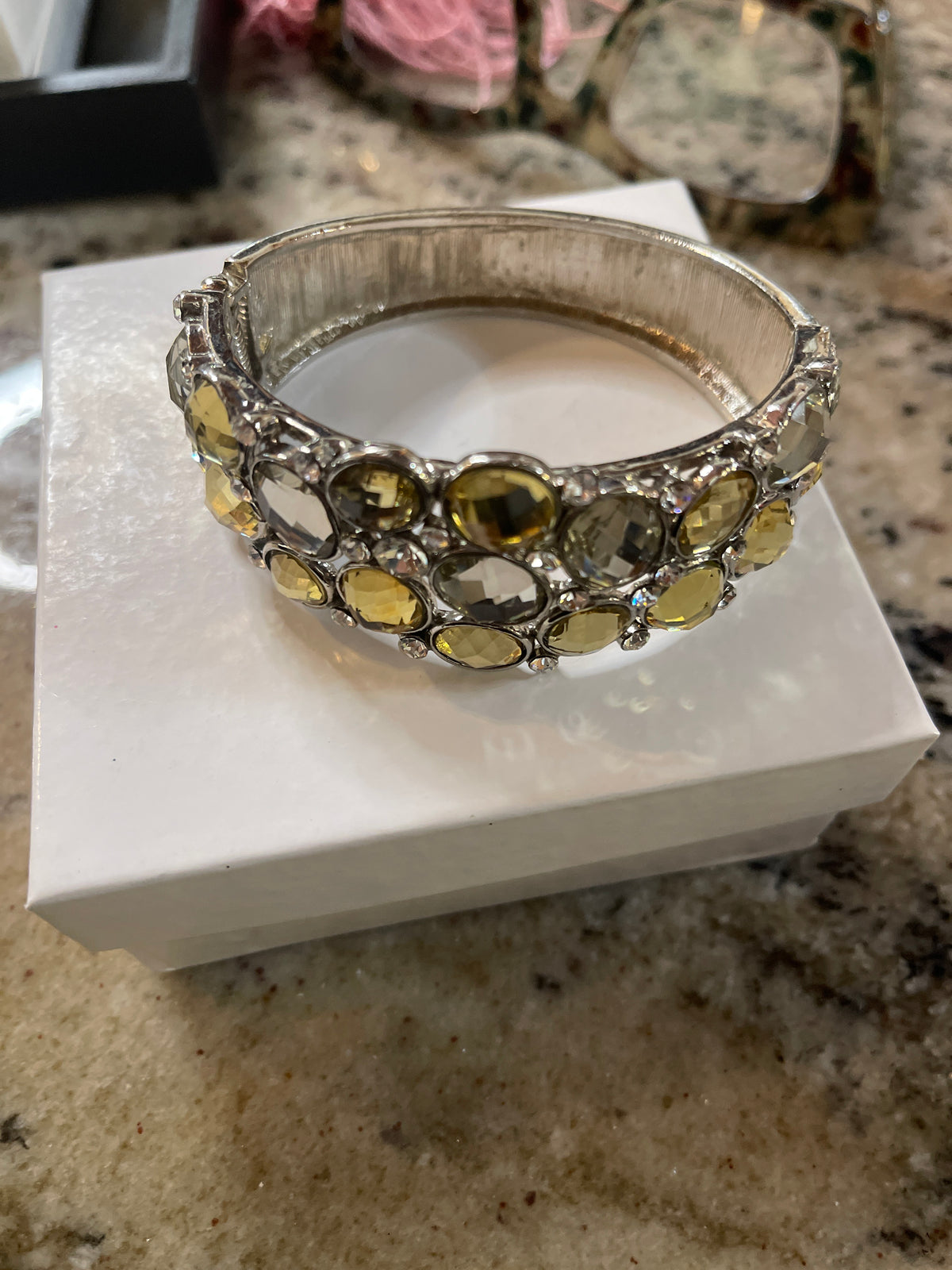 Yellow gemstone bracelet