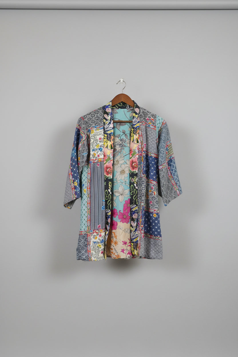 Johnny Was reversible silk kimono