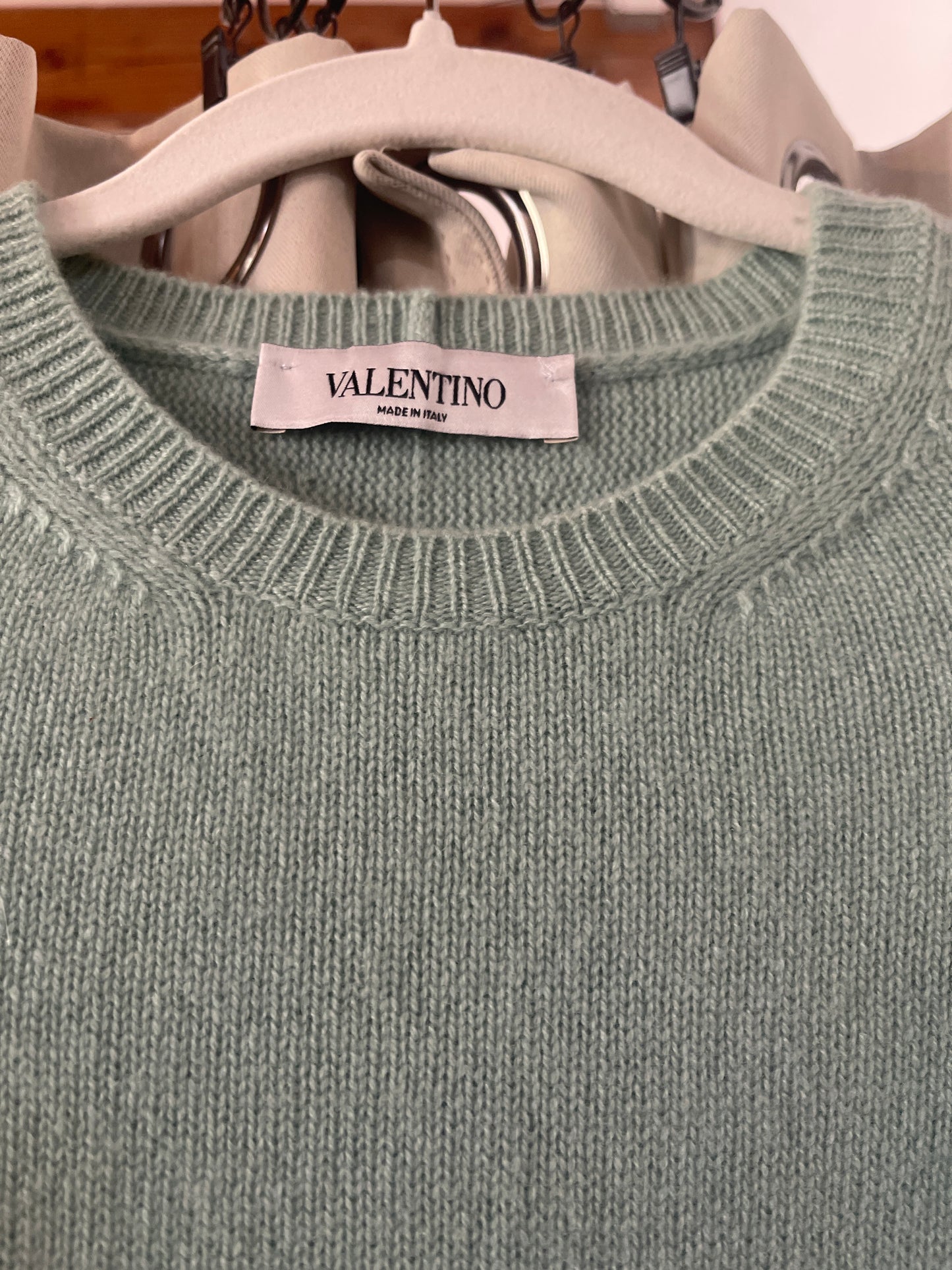 light green Valentino sweater