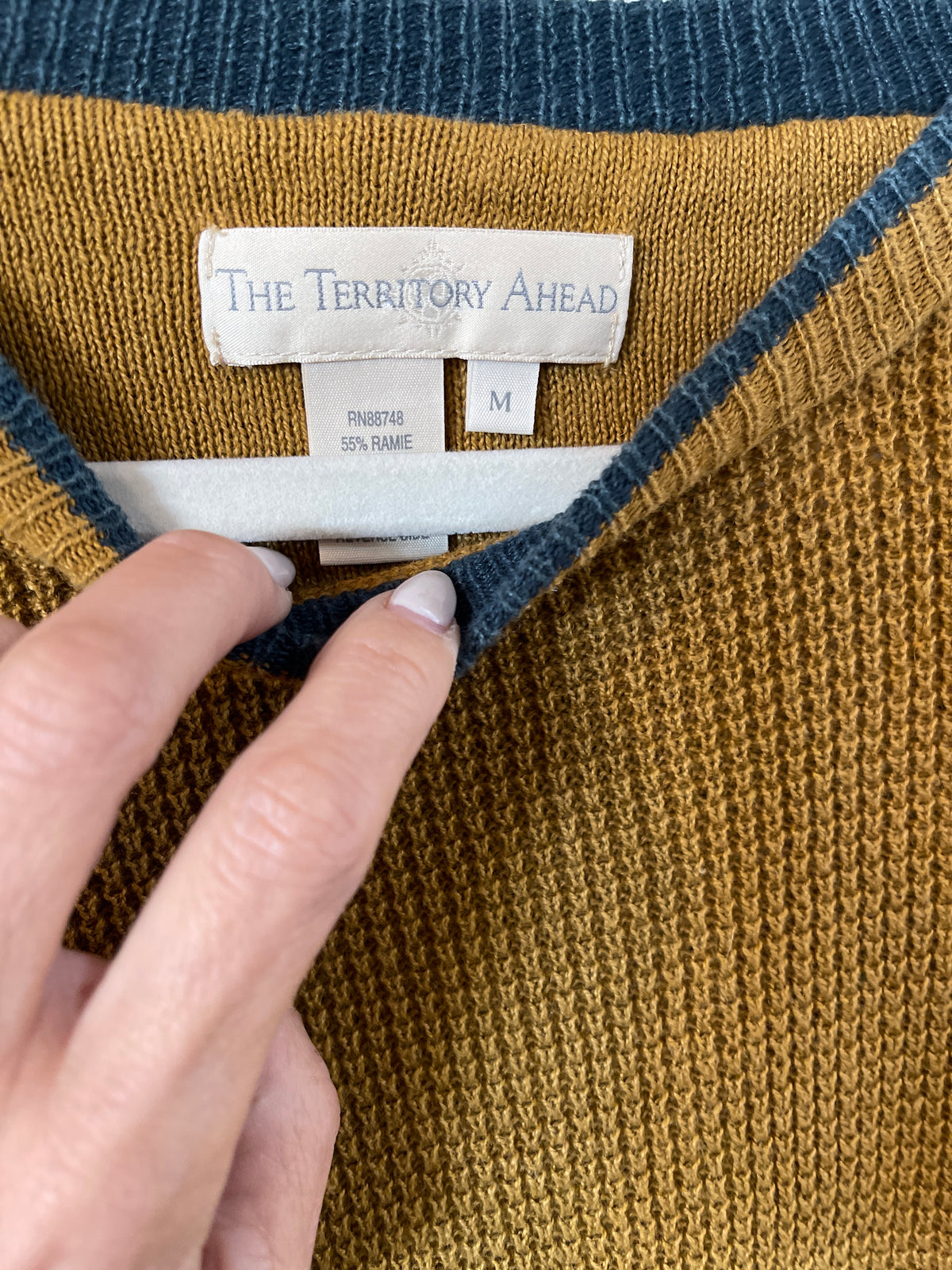 The Territory Ahead waffle-knit sweater medium men’s