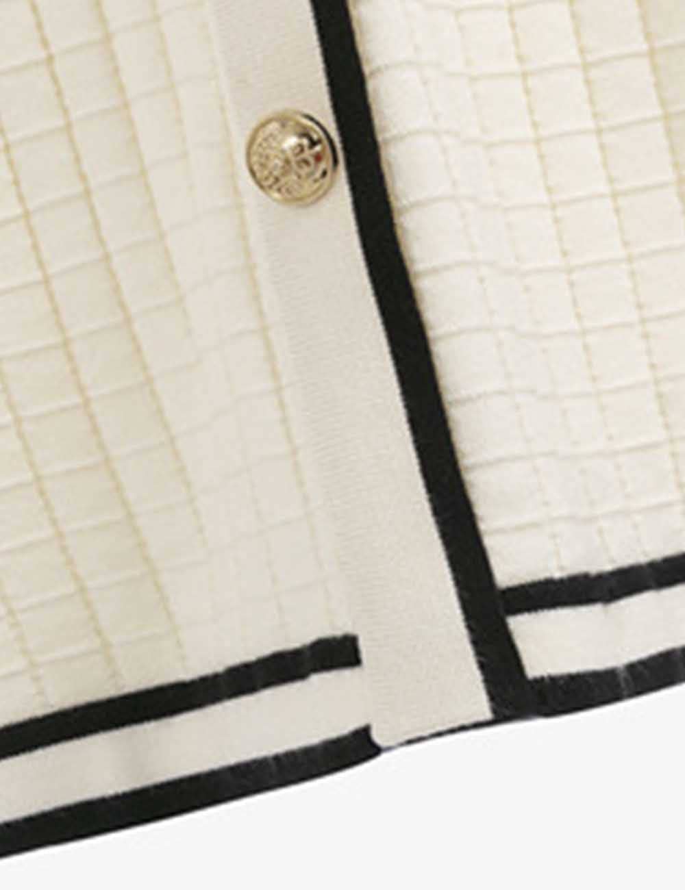 Ladies Color Block V-Neck Long Sleeves Knit Midi Dress: Apricot