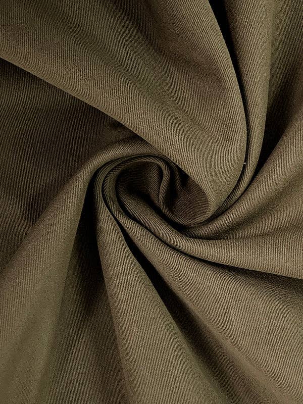Beltless V-Neck Jumpsuit: GREEN BROWN