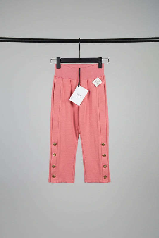 Balmain Kids pink knit trousers