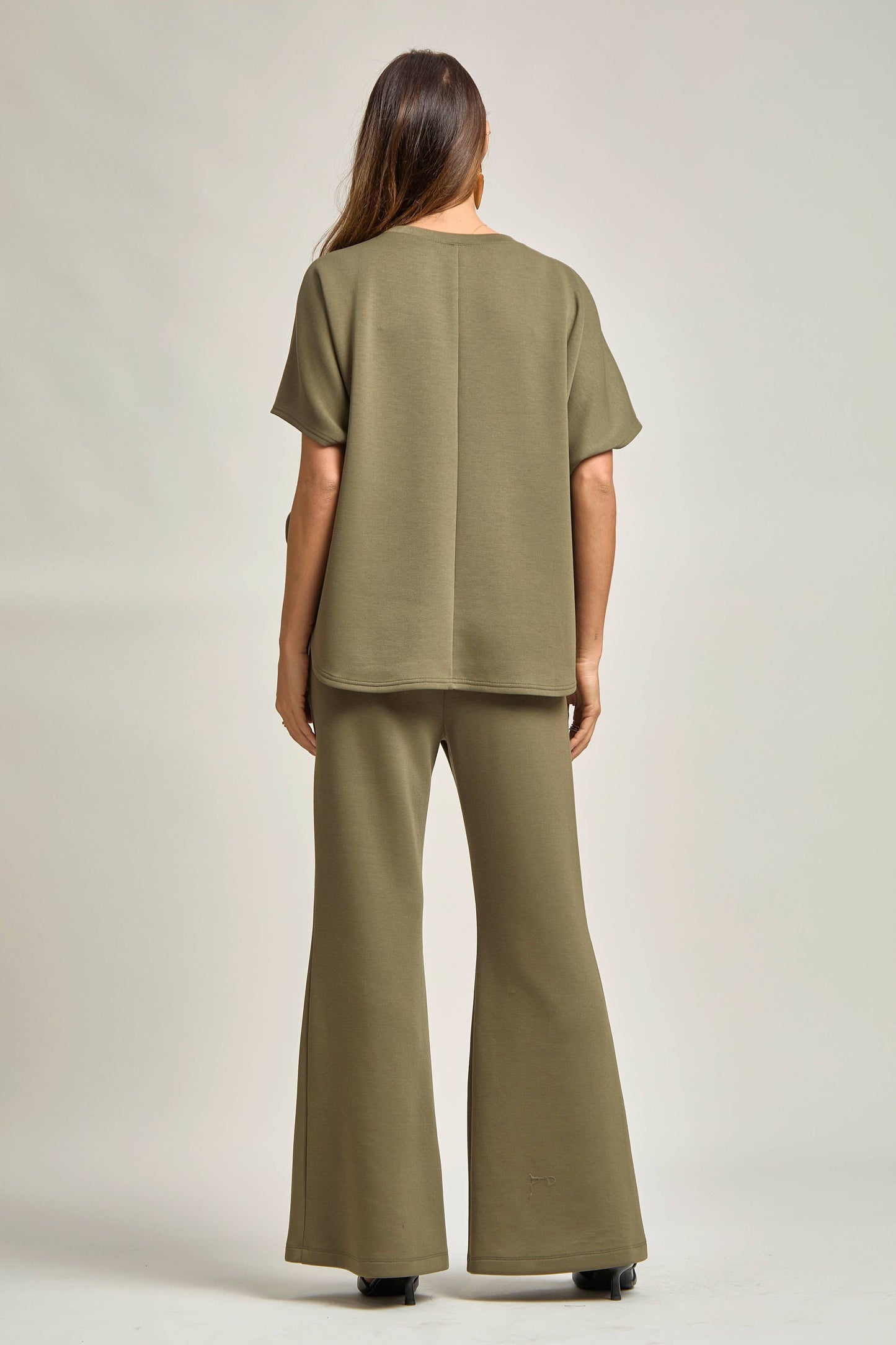 Poncho Top + Bell Bottom Modal Set: Navy