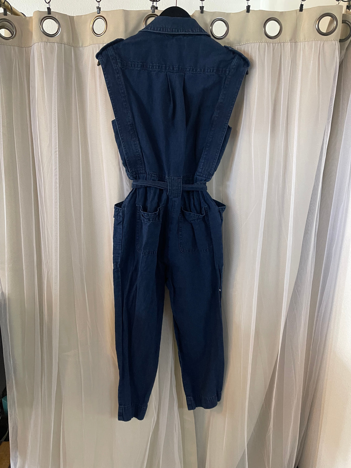 Banana Republic Sleeveless Denim Jumpsuit