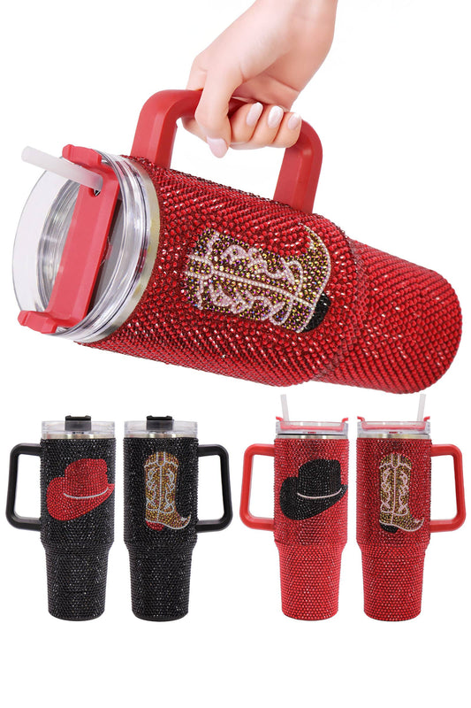 Cowgirl Bling Glam Stainless Steel Tumbler