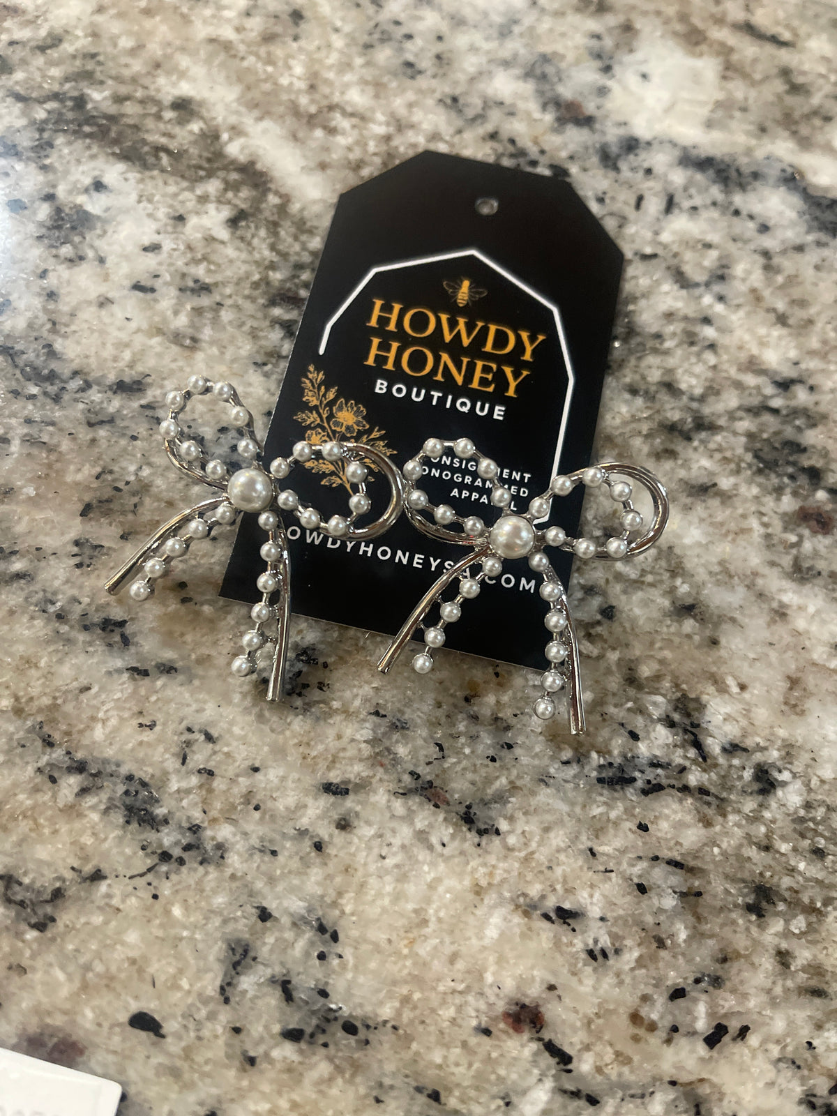 Secret Bow earrings