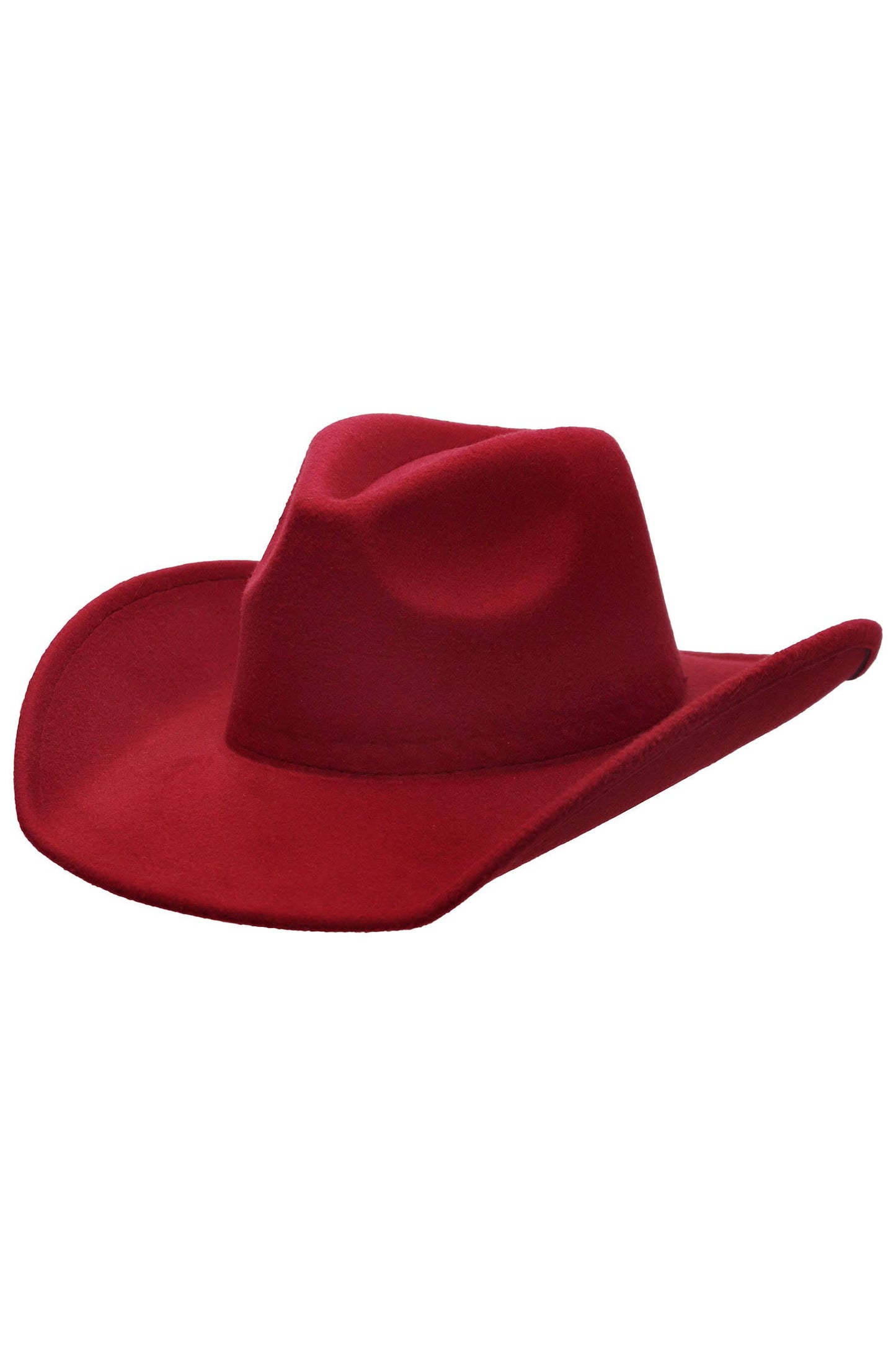 Blank Solid Felt Yeehaw Cowboy Hat: CHARCOAL / ONE SIZE