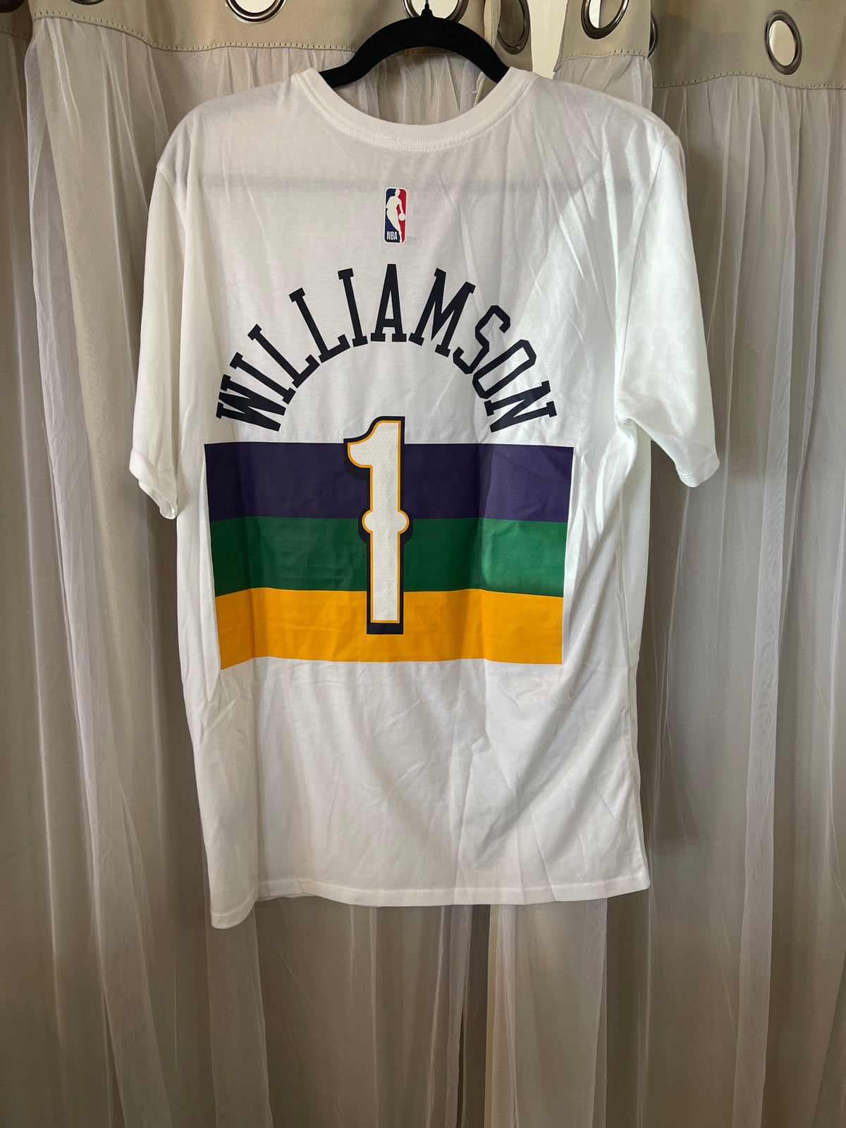 Nike Dri-FIT Zion Williamson New Orleans Pelicans City Edition T-shirt in size Large