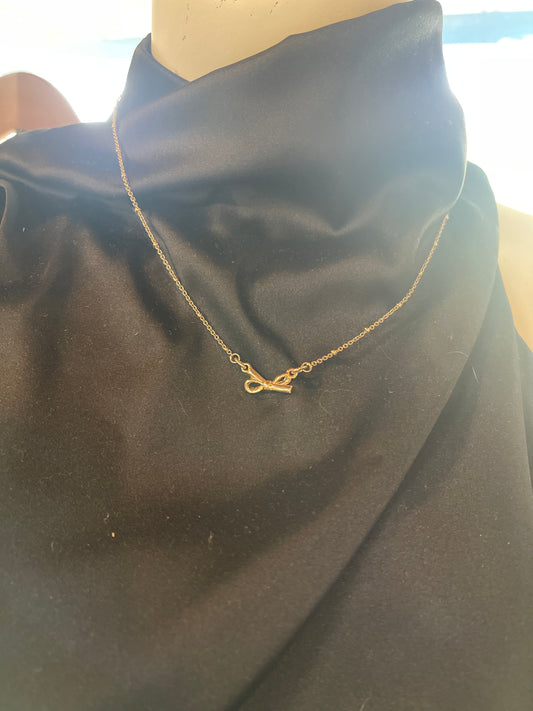 Ann Taylor bow necklace