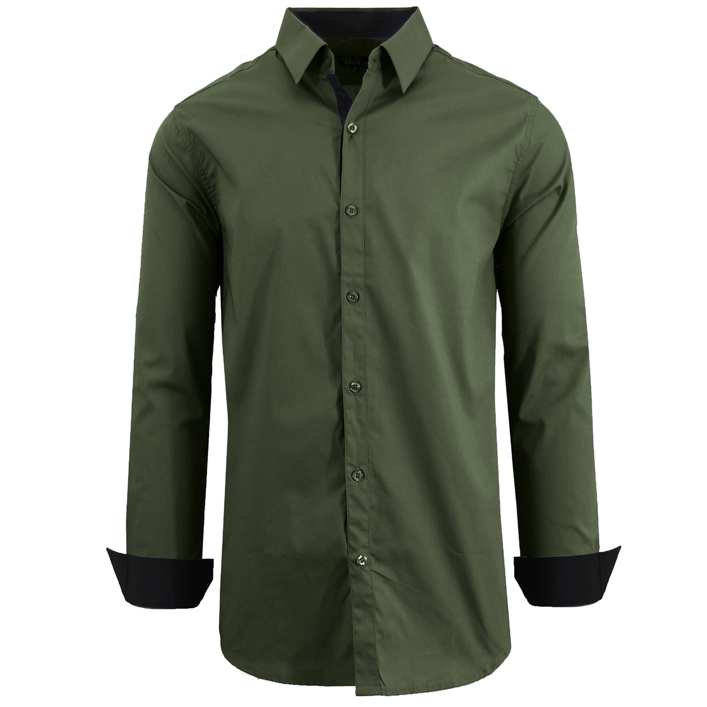 Galaxy By Harvic Men's Long Sleeve Classic Dress Shirts : White / XL