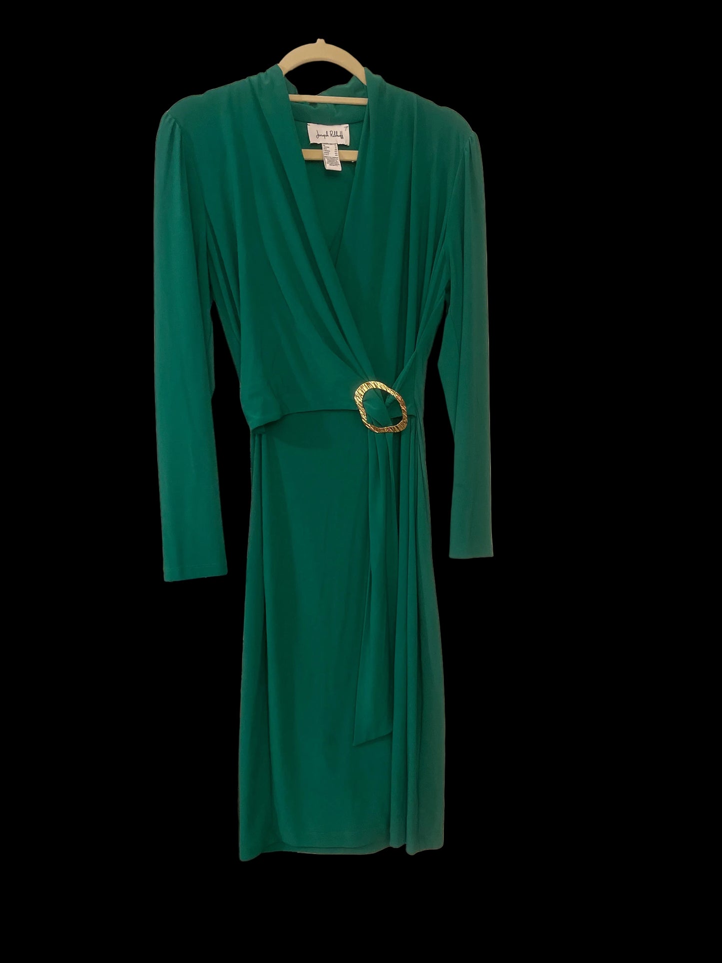 Joseph Ribkoff V-Neck Belted Wrap Dress