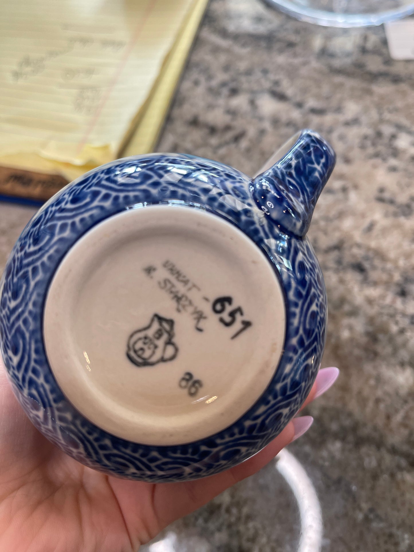 UNIKAT Polish Pottery Bubble Mug 651