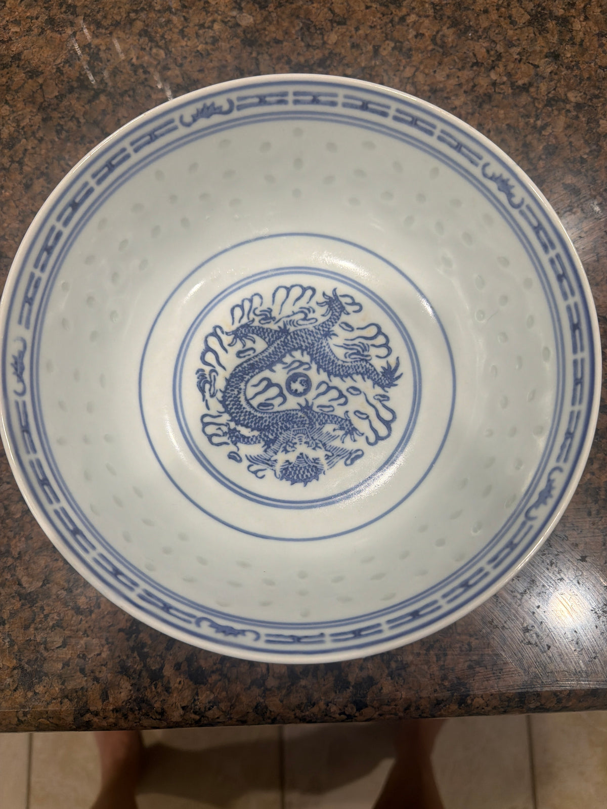Ceramic Ramen Noodle Bowls, Blue and White Porcelain Chinese Retro Dessert, Soup, Cereal, Rice, Udon, Asian Noodles Bowl, 8 inches