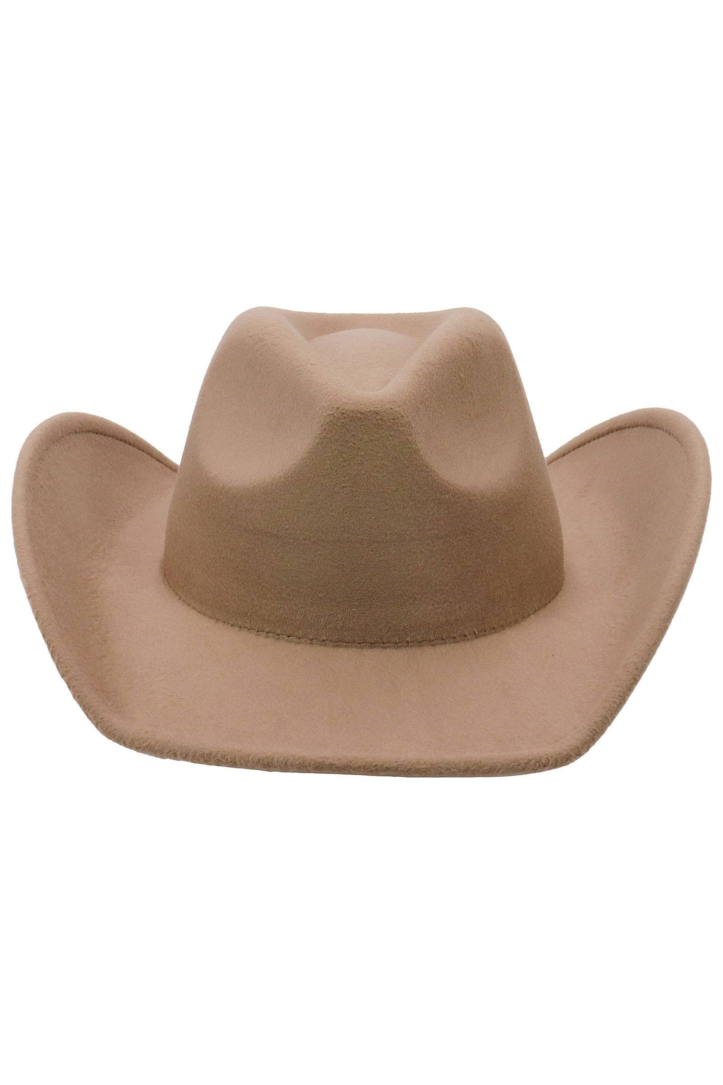 Blank Solid Felt Yeehaw Cowboy Hat: CHARCOAL / ONE SIZE