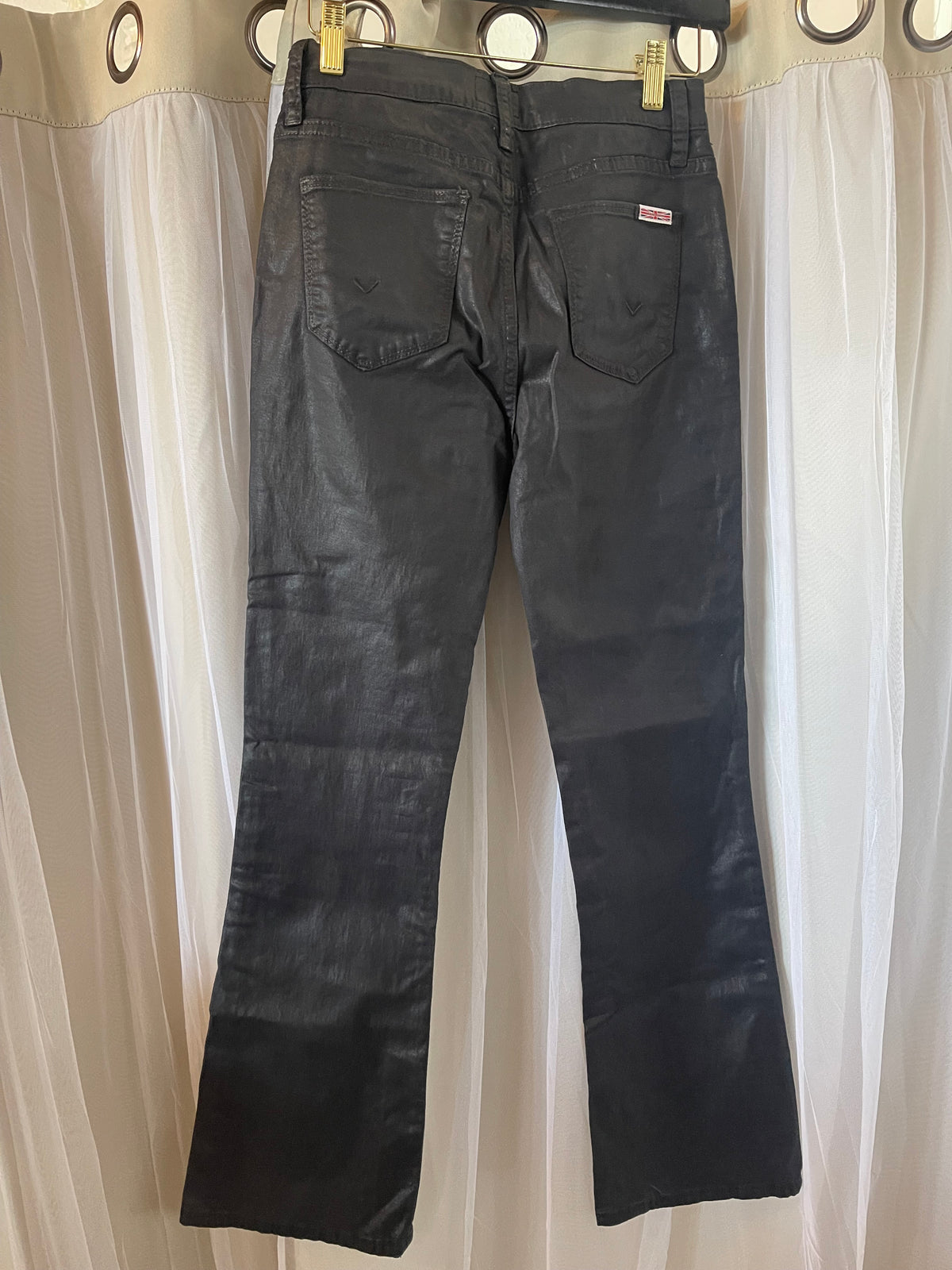 Hudson Black Coated Jeans