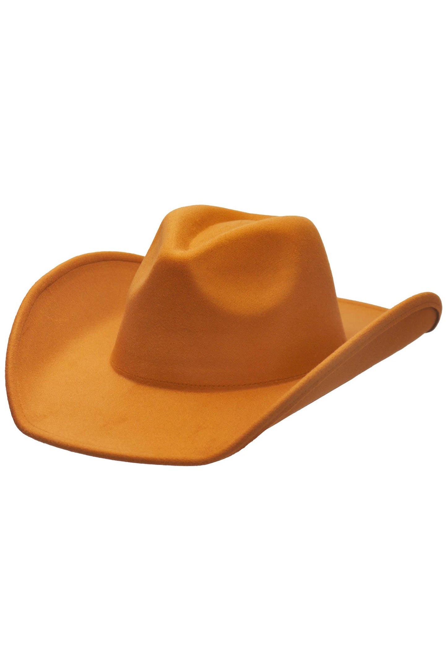 Blank Solid Felt Yeehaw Cowboy Hat: CHARCOAL / ONE SIZE