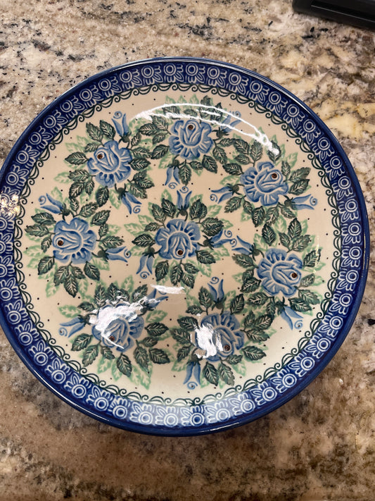 Polish Pottery 10.5" Hanging Dinner Plate Unikat 1673