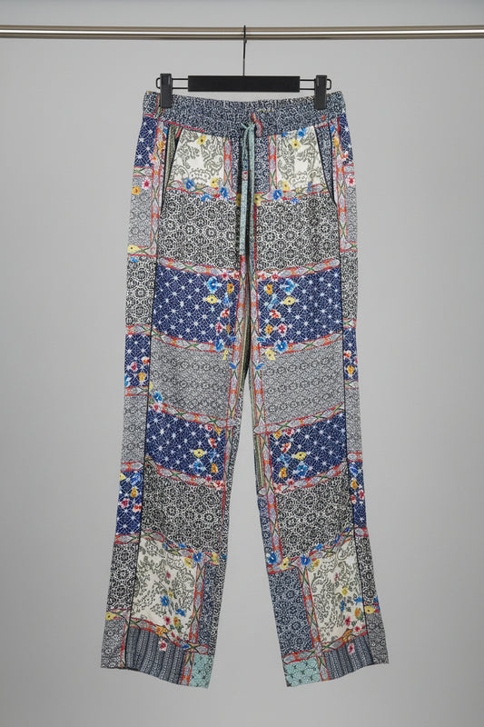 Johnny was silk pants