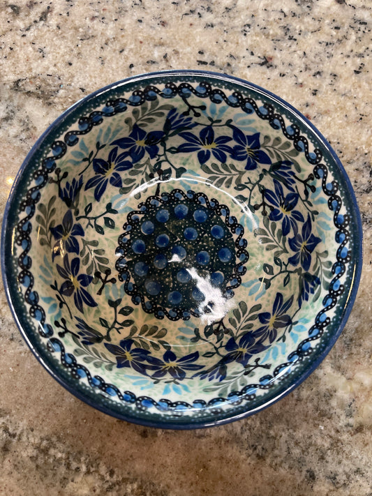 Blue Rose Polish Pottery UNIKAT 1367