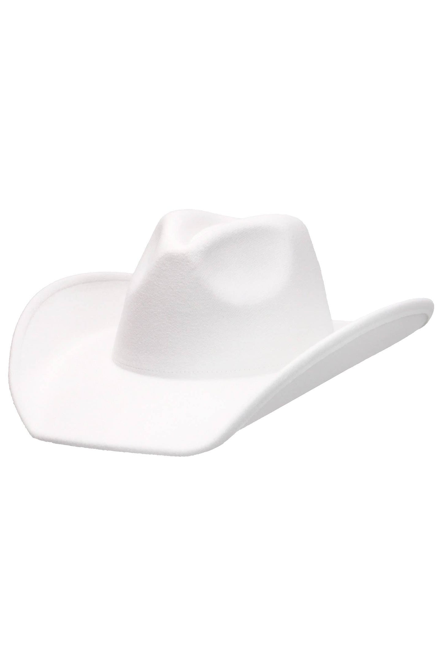 Blank Solid Felt Yeehaw Cowboy Hat: CHARCOAL / ONE SIZE