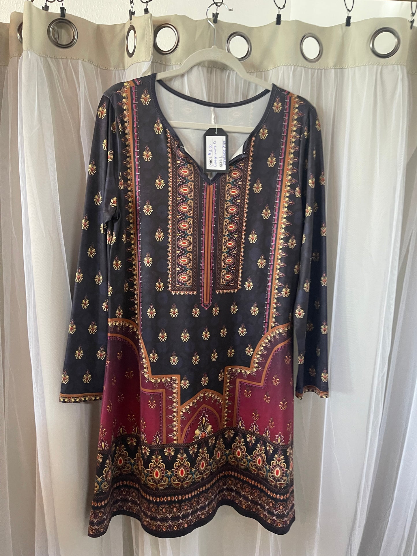 Boho border print