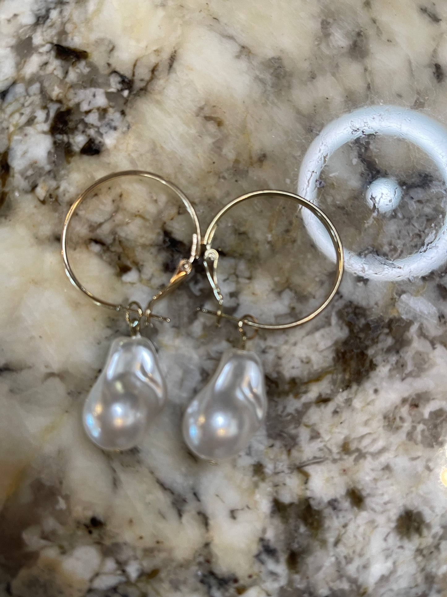 gold hoop earrings