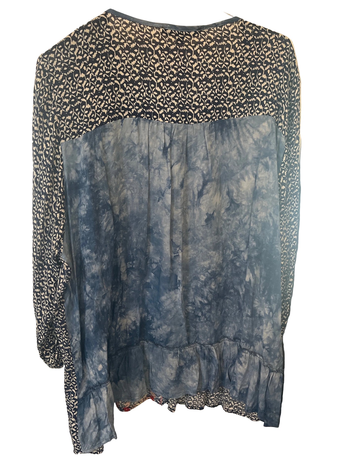 Calessa embroidered tunic blouse