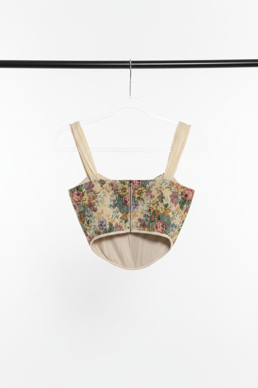 Altar'd State Floral Tapestry Corset Top, a