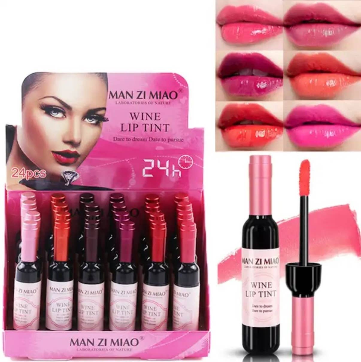 `Wine Bottle shape 24hrs Lip Tint: ASSORTED COLORS-161485