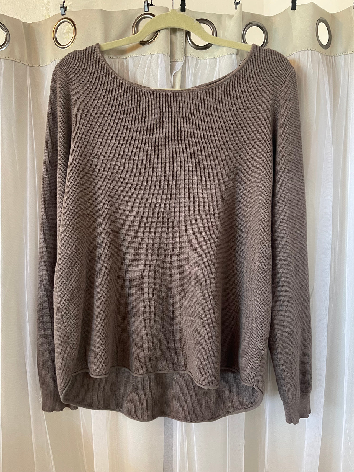 Cyrus Brown Waffle Knit Sweater