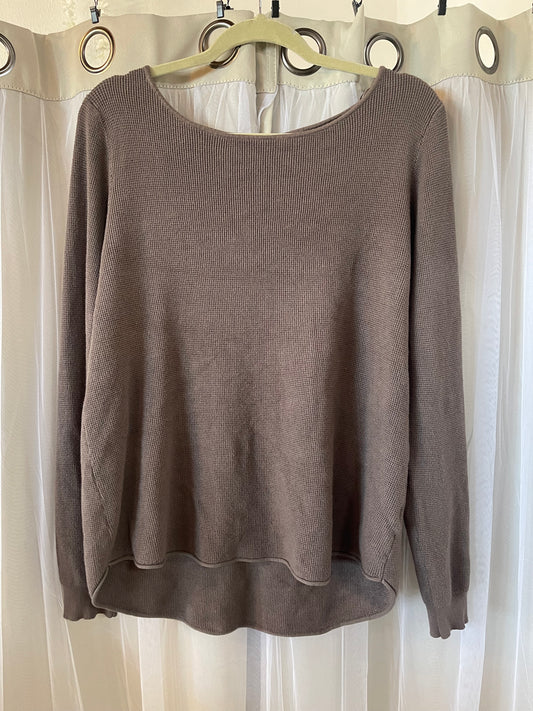 Cyrus Brown Waffle Knit Sweater