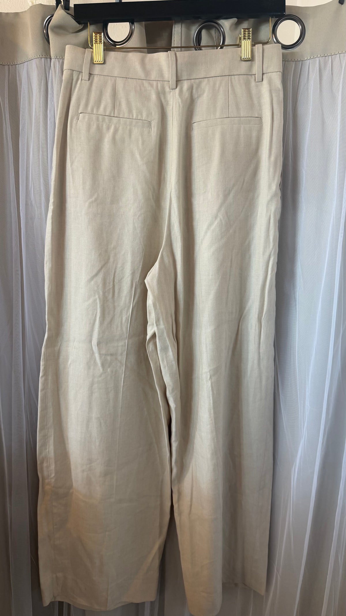 Banana Republic Linen Wide Leg Pants ￼