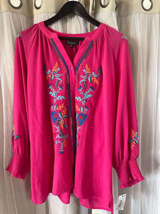 Calessa Bohemian Embroidered Blouse